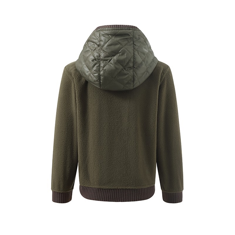 boy's quilting jacket with hoodie-1